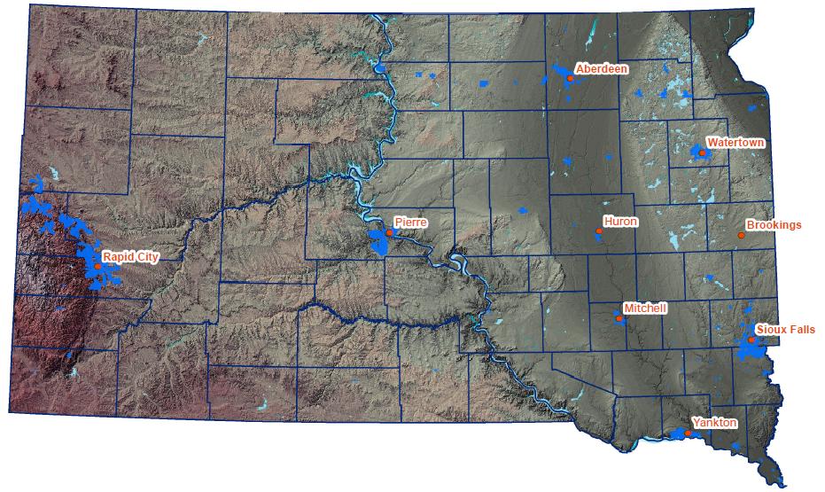South Dakota: Cable Broadband Availability, April 2011