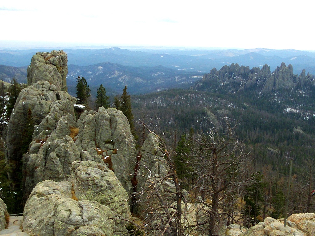 View from Harney Peak, Black Hills, South Dakota, Native American Day, 2012