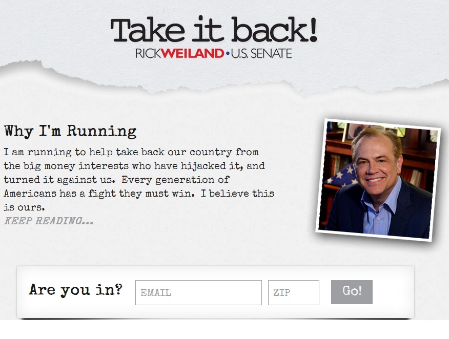 RickWeiland.com home page, downloaded 2013.06.30