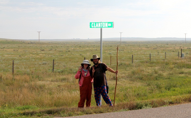Jessica Snow and Justin Duderman (I'm not making that name up) near the Clanton hacienda, Harding County, South Dakota, August 27, 2013. (Photo by Bret Clanton)