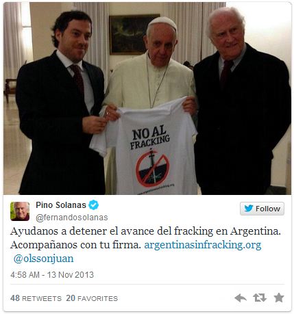 Pope Francis No Fracking1