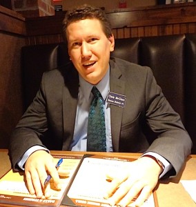 Chris McClure, Democratic candidate for District 14 House, Sioux Falls, SD, 2014.08.23